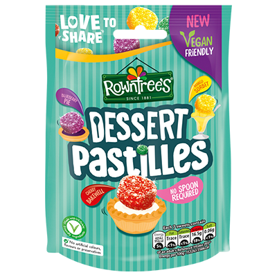Rowntree's® Dessert Pastilles Sharing Bag 139g - Vegan Friendly Sweets