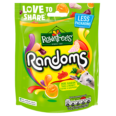ROWNTREE'S Randoms Sweets Sharing Bag 150g
