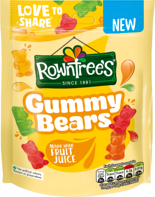 Rowntree’s Gummy Bears Sweets Sharing Bag 115g